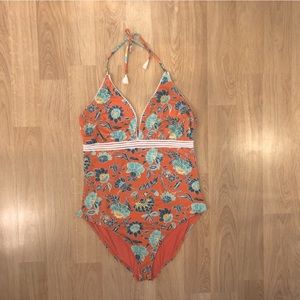 One Piece Women’s Bohemian Halter Top Swimsuit by LOFT Size 16